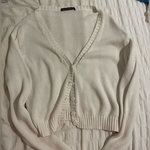 Brandy Melville White Knit Sweater